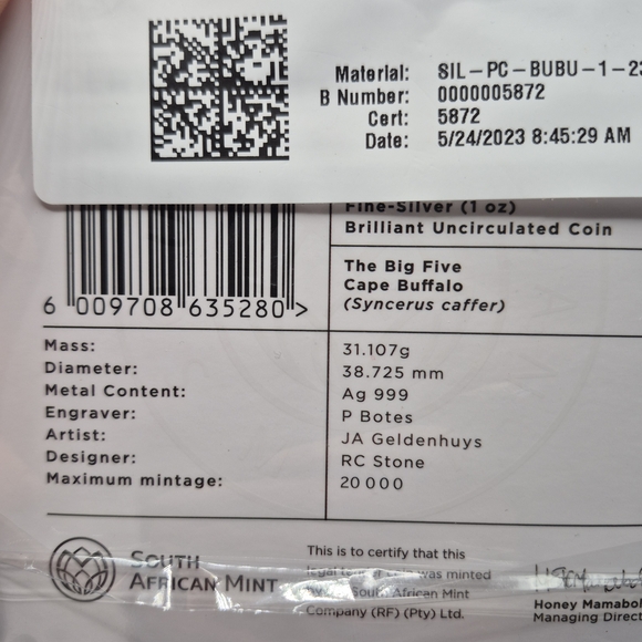 2023 Buffalo 1 Oz 999 Fine Silver Collectors Coin Buffalo - Picture 7 of 8